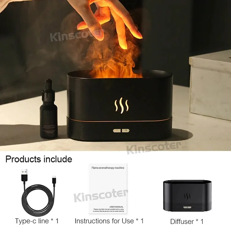 KINSCOTER Aromatic Ultrasonic Cool Mist Diffuser Lamp