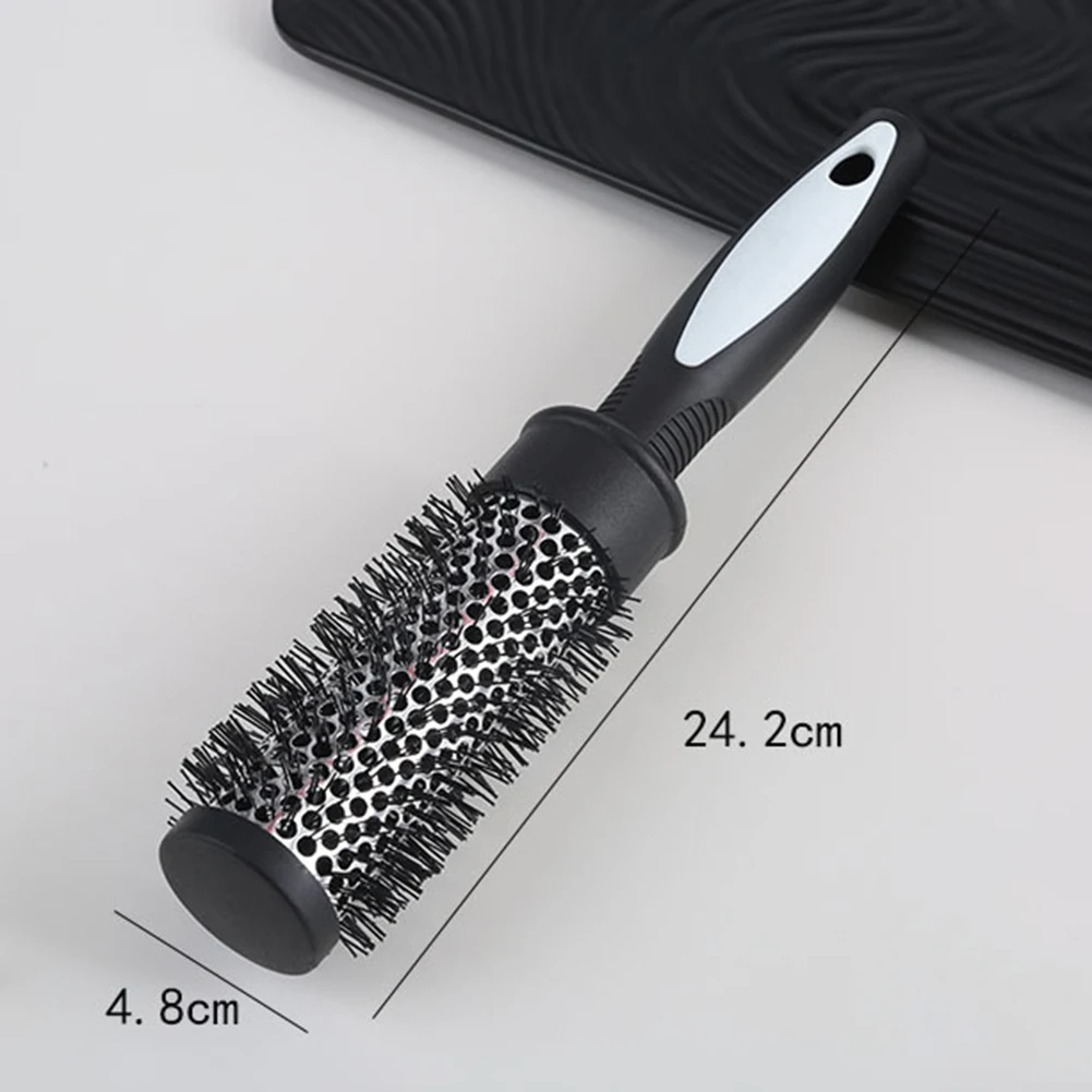 Nylon Curly Hair Comb Aluminum Hairbrush Styling Tool