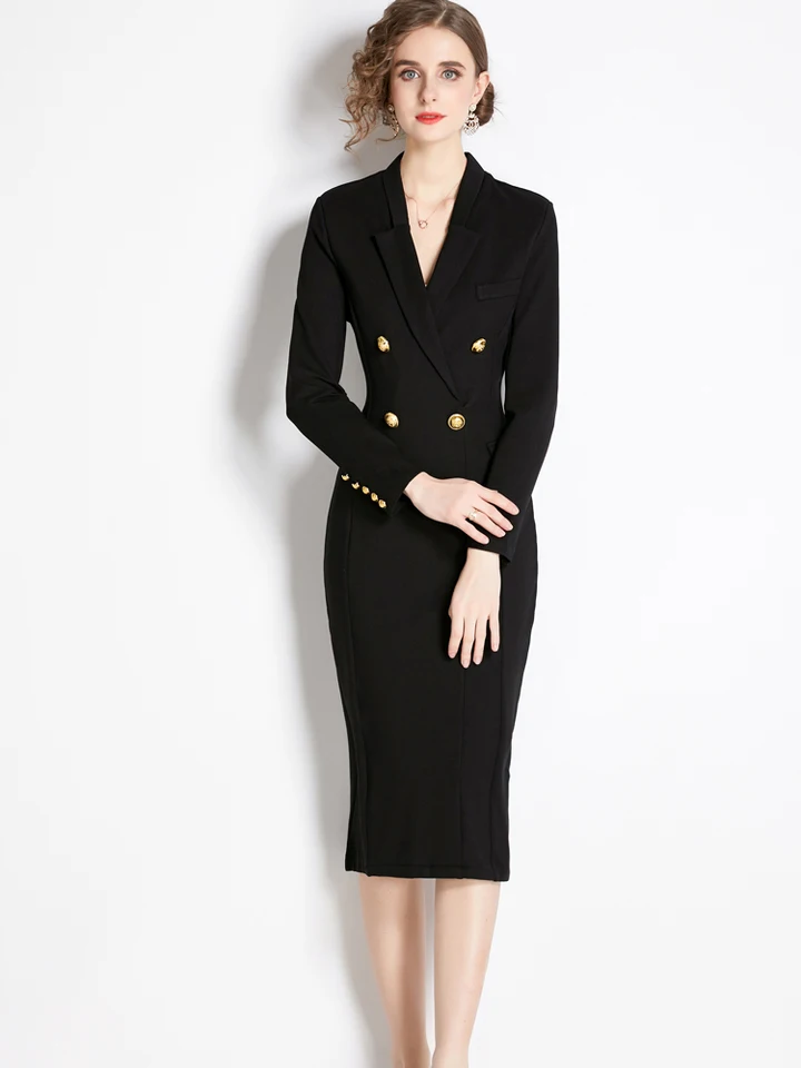 midi blazer dress