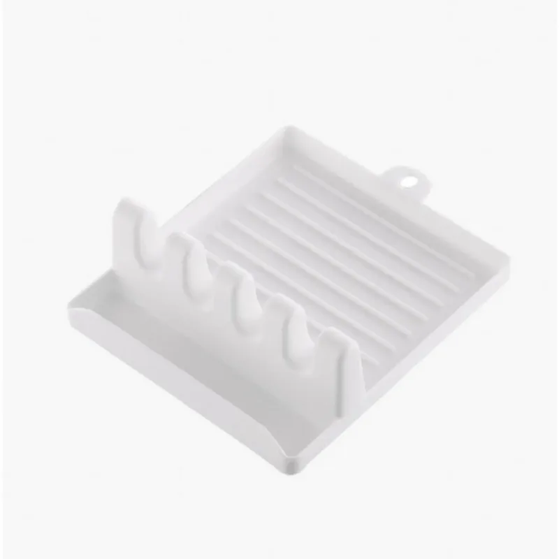 Paint Brush Holder, White Plastic, 4-slot Drip Tray, Convenient and Practical Tool for Watercolor, Oil Painting Acrylic Painting