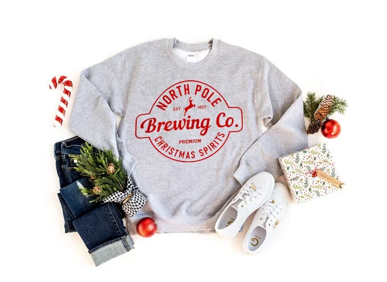 Funny Christmas Sweatshirts Sweatshirt, Merry Christmas Christmas Shirt Women Sudadera Mujer Fashion Streetwear Drop Shipping