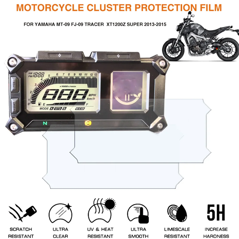 Motorcycle Cluster Scratch Dashboard Screen Protection Film Protector For Yamaha MT-09 FJ09 MT09 TRACER 900 FJ-09 SUPER TENERE