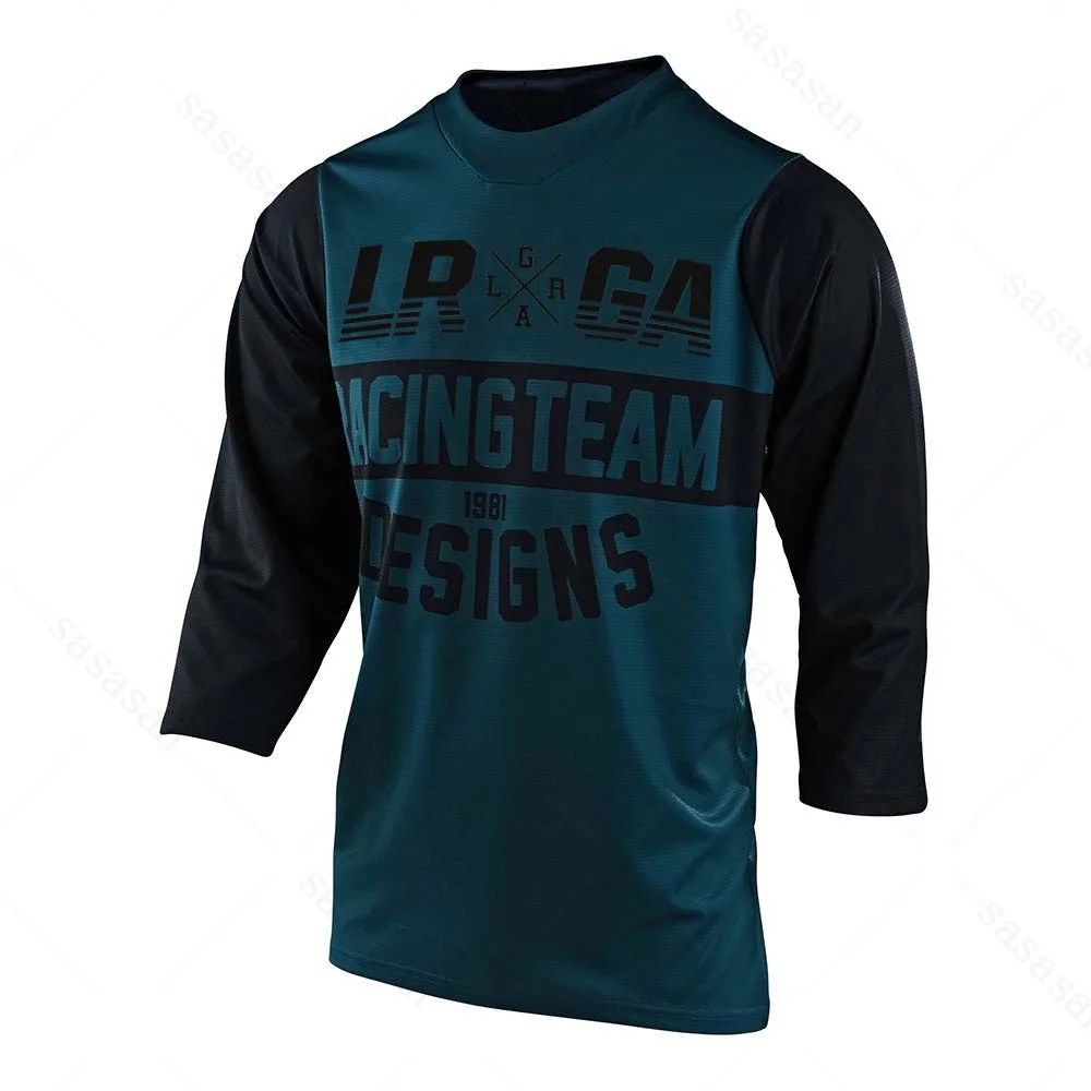 Men's Downhill Loose Rider 3/4 Jersey Mountain Bike MTB Bicycle Shirt Cross Country DH Motorcycle Jersey Motochross Clothing