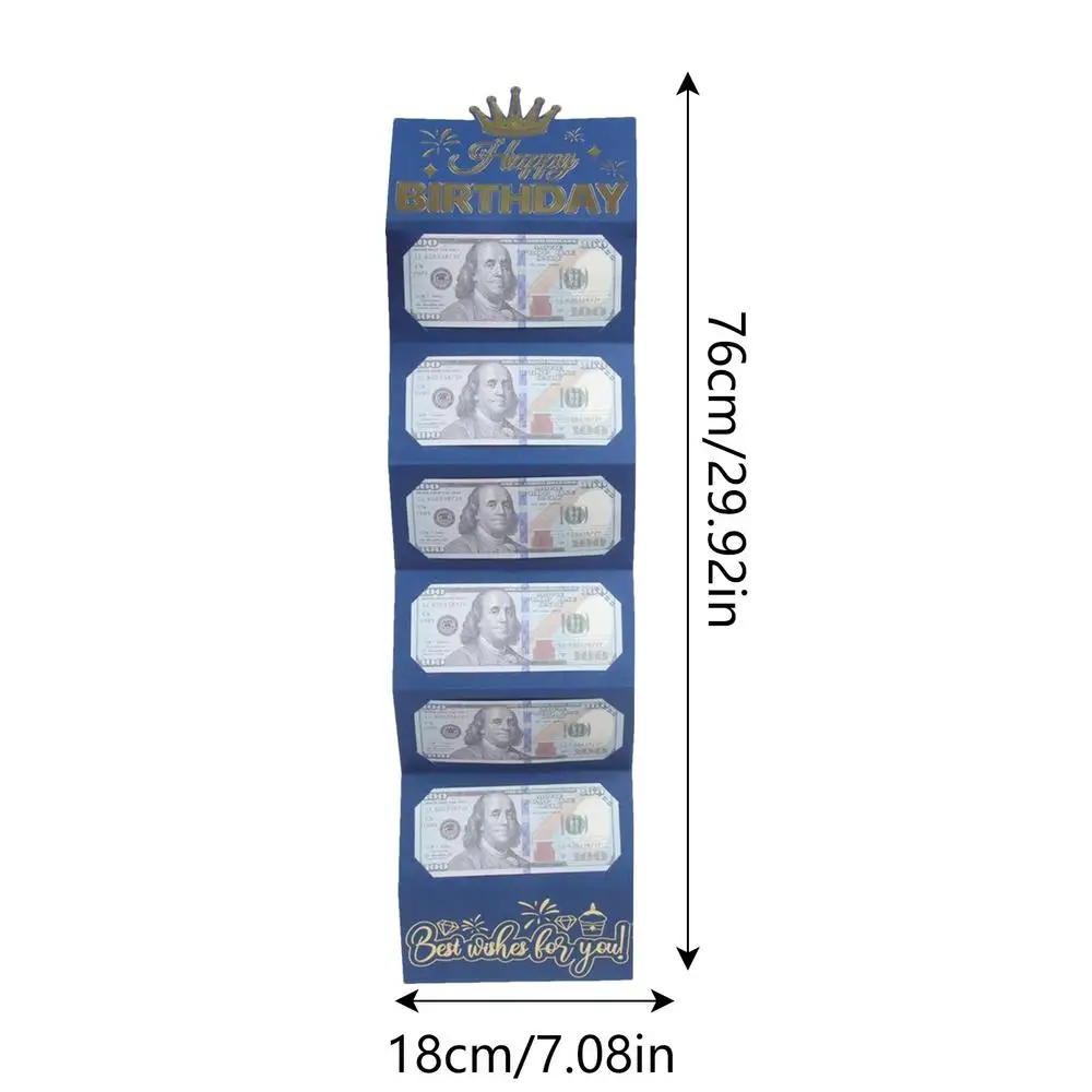 Creative Birthday Wallet Greeting Card – Folding Cash Holder Red Envelope Style, Unique... - SKU BWGC0834 - UGI Packaging