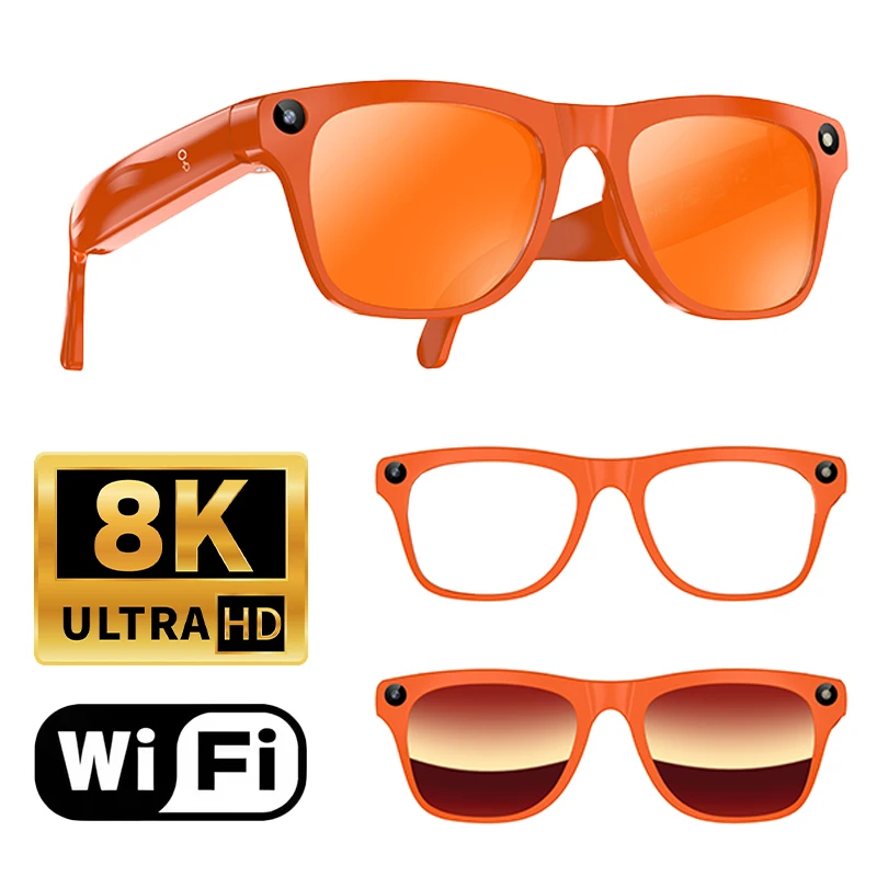 Orange with 3 lenses