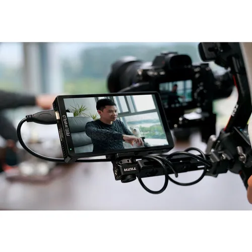 FEELWORLD CUT6S 6 inch 4K 3G-SDI/HDMI Touchscreen On-Camera Monitor Recorder / Monitor 3D LUT Support for Live Stream Recording