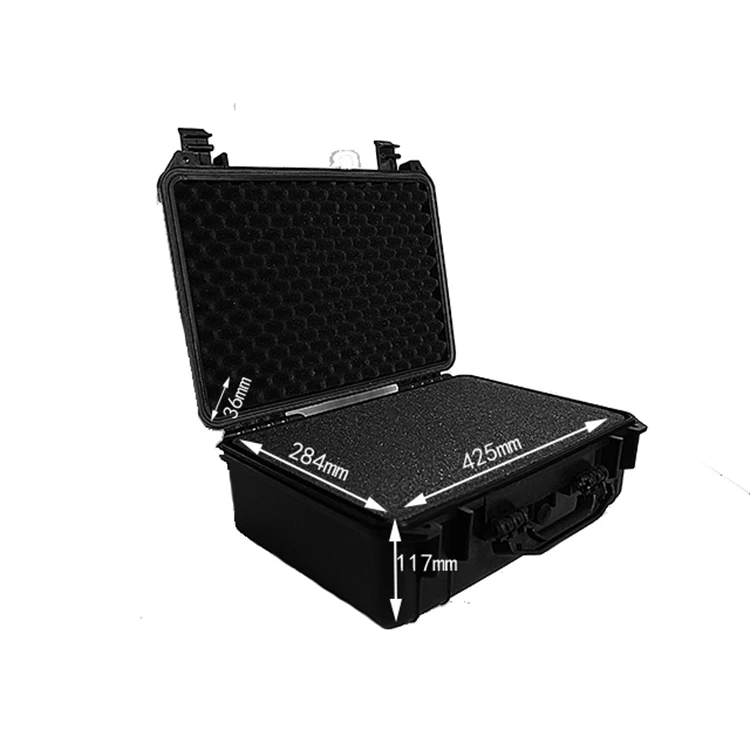 Intérieur de la mallette rigide professionnelle pour drone DJI FPV DPC087, mousse sur mesure pour protéger le drone.