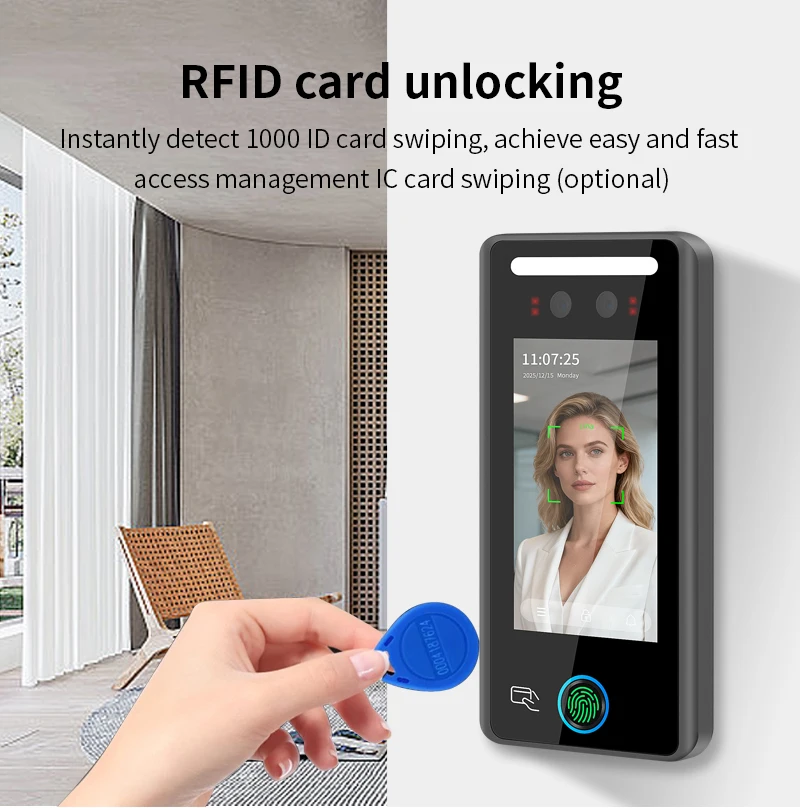 4.5 inch Dynamic Face Recognition Attendance System Terminal Time Attendance Doo