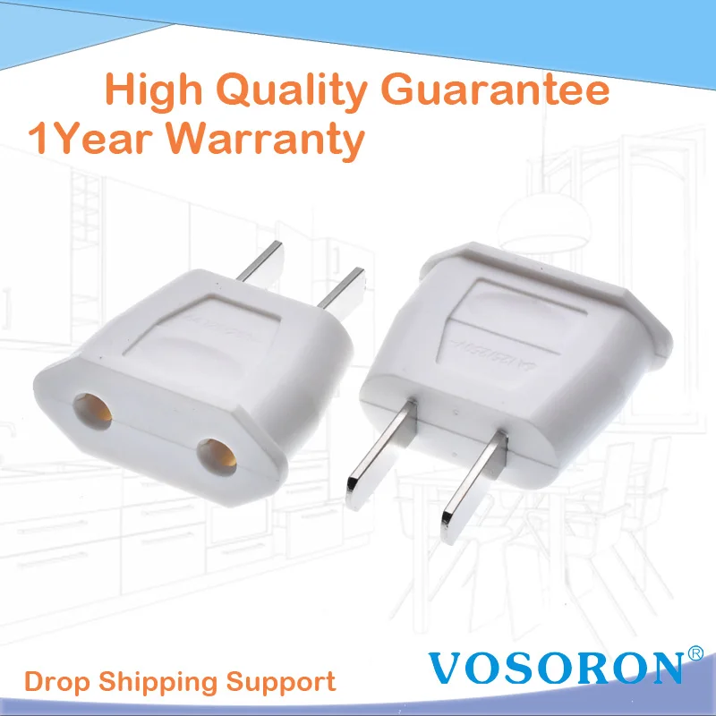 EU Power Cord Cable To 2 Pin US JP CN Plug Adapter European American Japan China Travel Electrical Socket* | Обустройство дома
