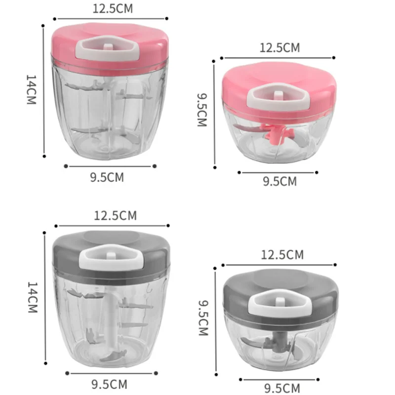 Multi-function Garlic Grinding Chopper 900ML Manual Garlic Masher Food Vegetables Cutter Meat Grinders Kitchen Cooking Gadgets