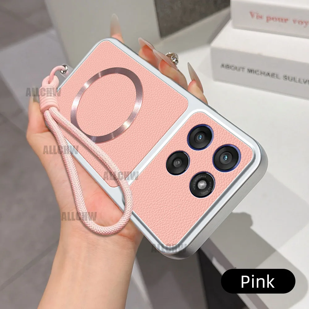 Luxury Leather Matte Magnetic Strap Phone Case - Fashion Edition