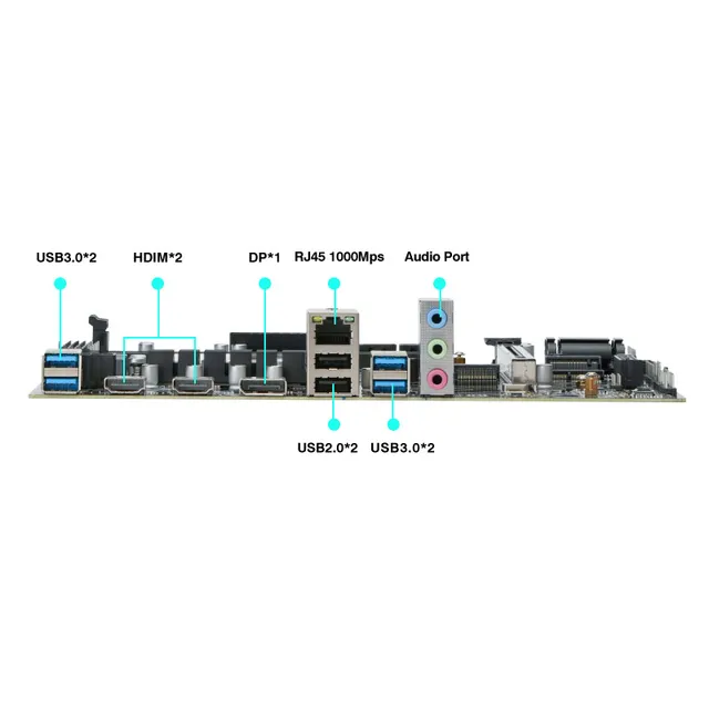 Carte mère pour ordinateur de jeu, bricolage, avec 11ème Kit intégré, processeur IntelCore 0000 ES 2.6GHz (réfert au Kit i9 1198** i9 11900) DDR4 3
