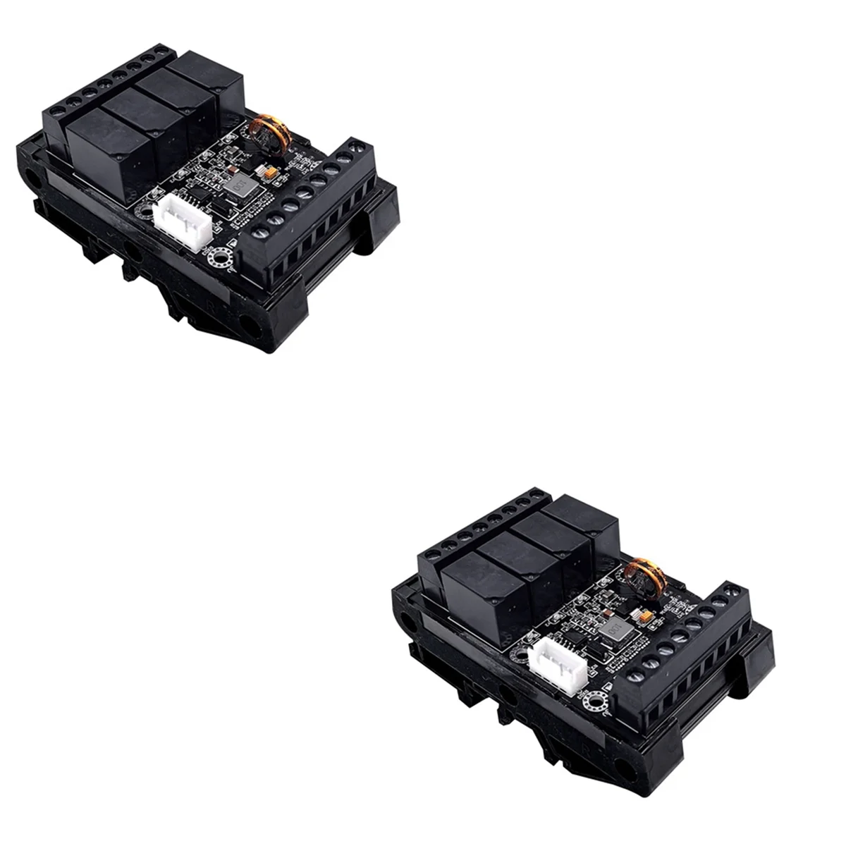 

2X FX1N-10MR PLC Industrial Control Board+Case PLC Module Analog Input/Output Programmable Delay Relay Module