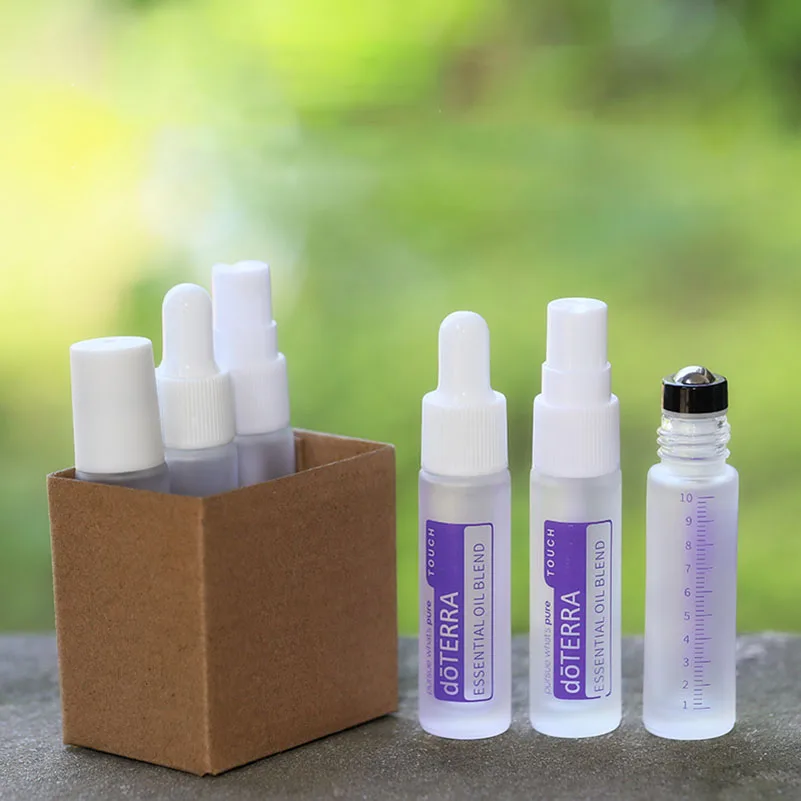 10pcs 10ml Glass Roller Bottle Empty Perfume Bottle Dropper Glass Bottle and Spray Glass Bottle Refill Roll on Bottl