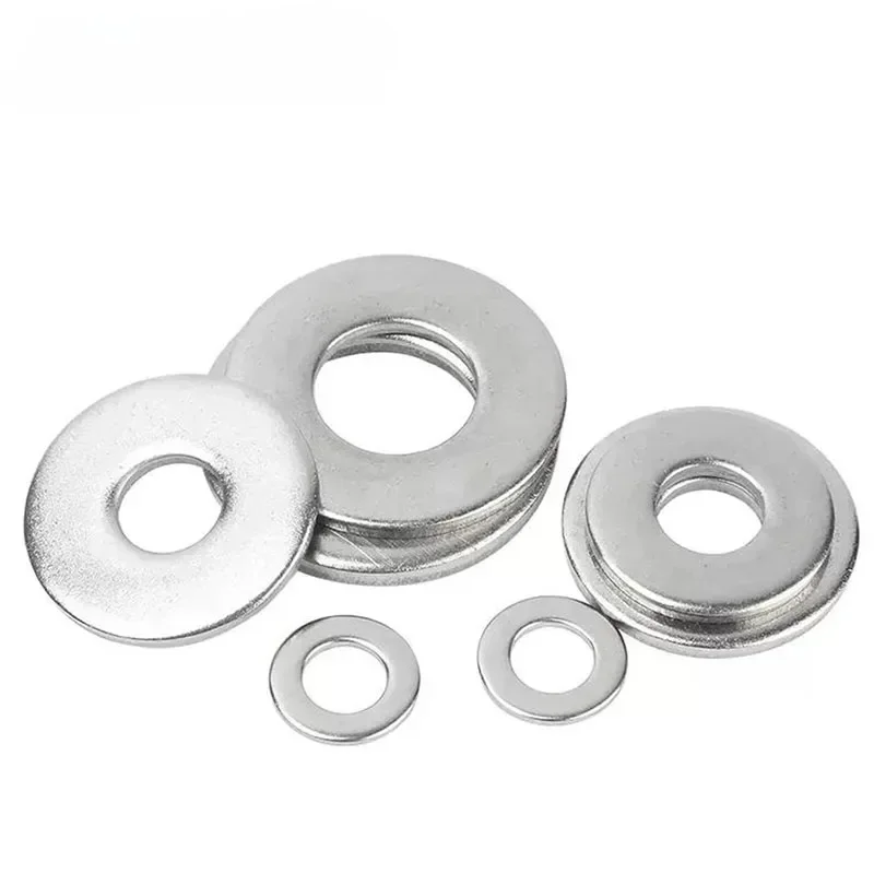 M1,6 M2 M2,5 M3 M4 M5 M6 M8 M10 M12 M14 M16 M18 M20 M22 304 Edelstahl Dichtung Unterlegscheibe Metall Plain Dichtungen Meson Shim – Detail 4