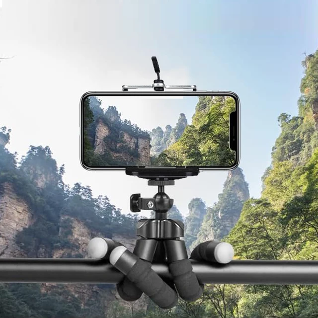 Telefono Treppiede Smartphone Con Luce Supporto Per Selfie Estensibile Rotazione Luce Video A LED Pieghevole Supporto Cellulare Ring Light