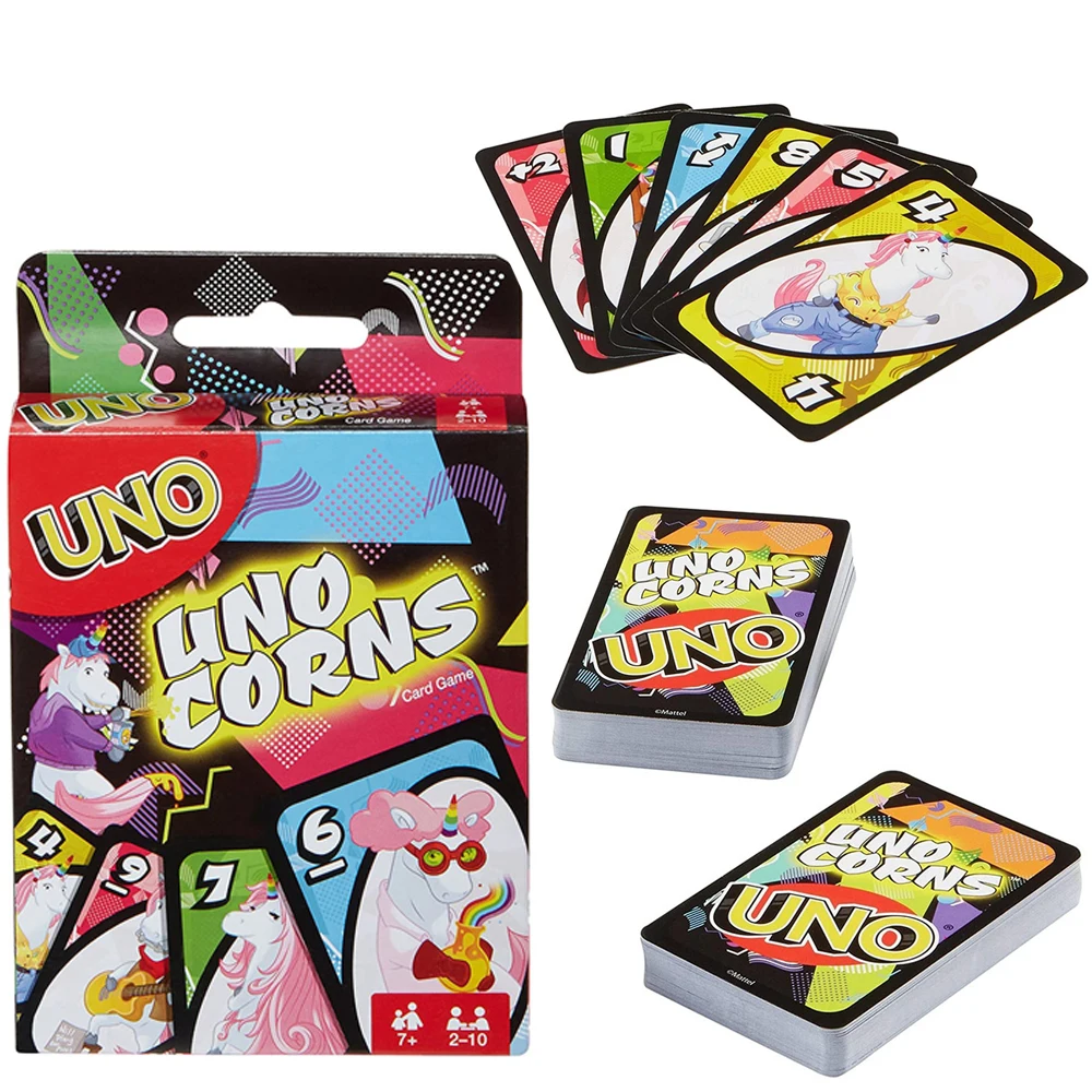 Mattel UNO-FLIP Card Game Iron Box genuine UNO Family Fun Fun Playing Cards  children's board game card toy Gift - AliExpress