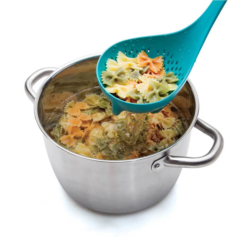 Cute Loch Nessie Monster Stand Soup Spoon Ladle Filter Colander Kitchen  Creative Design