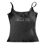 Gothique Grunge Punk Hip Hop Rock Streetwear décontracté Sexy haut court Y2K rétro Harajuku Emo fille esthétique mode dentelle haut pour femmme 2