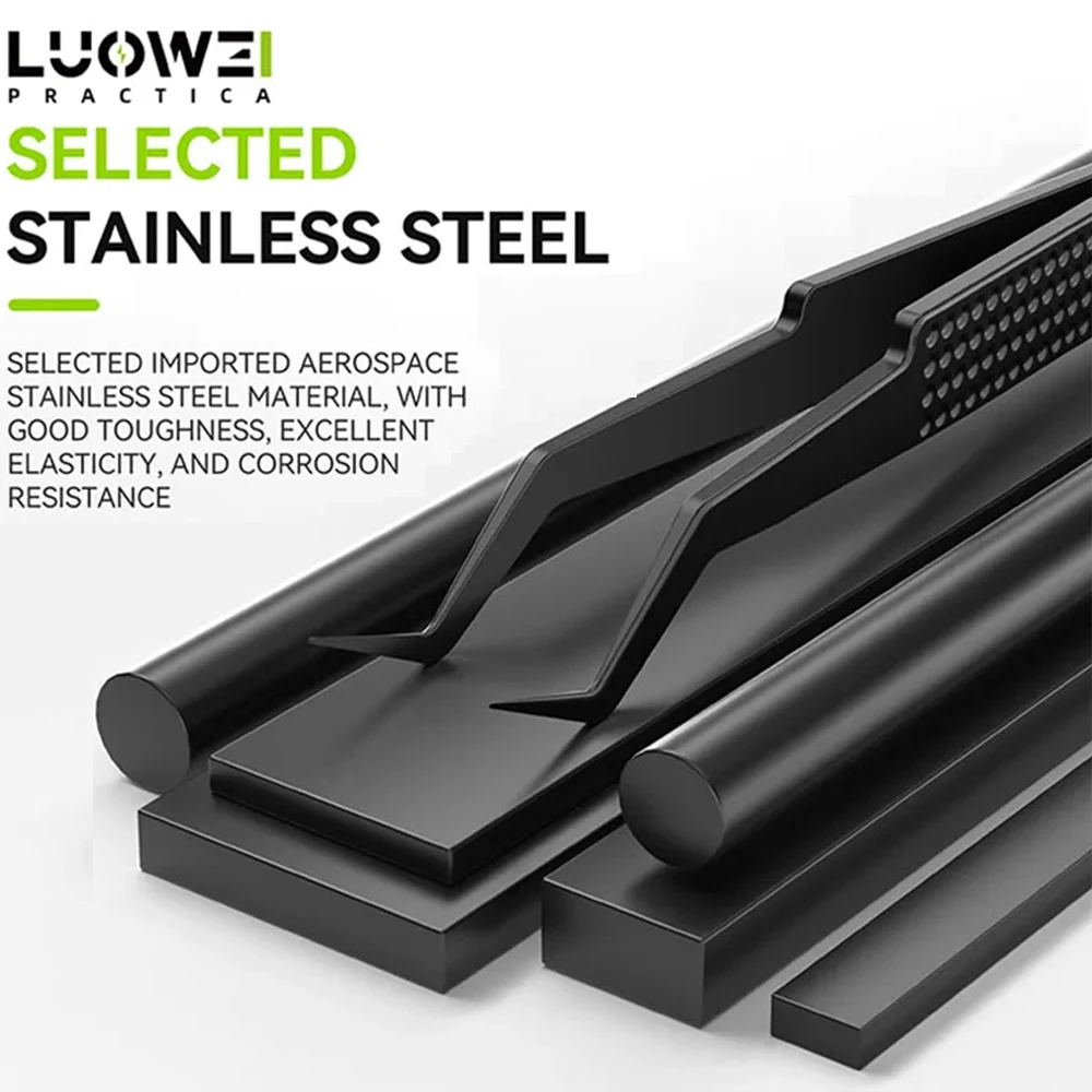 LUOWEI IS-20 Multifunctional High-precision Flying Wire Tweezers For Weld BGA Chips Steel Mesh Repair Fixed Tweezers Tools