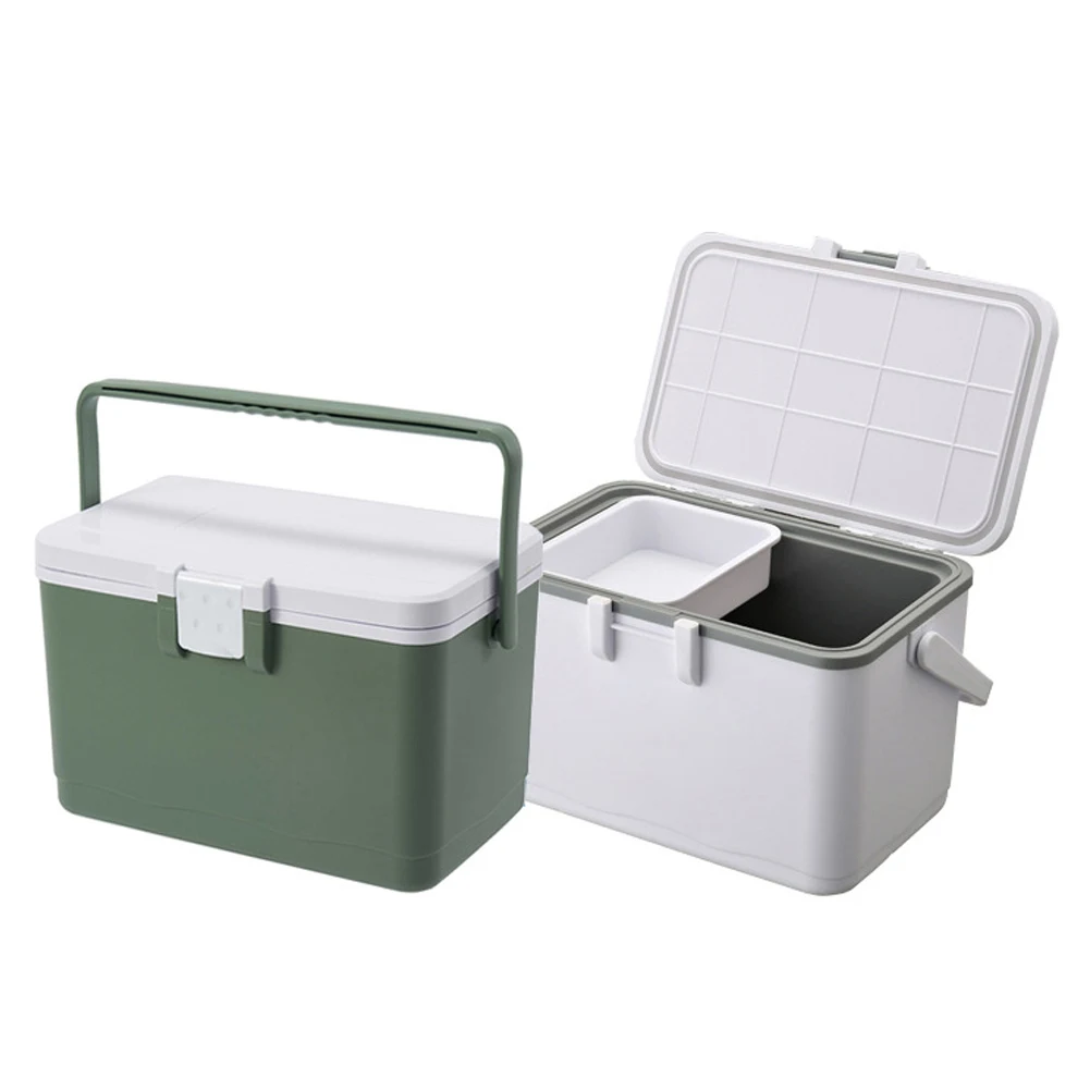 8L Outdoor Food Preservation Box Large Capacity Car Camping Insulation Box Beer Juice Beverage Cooling Bucket for Car Road Trips