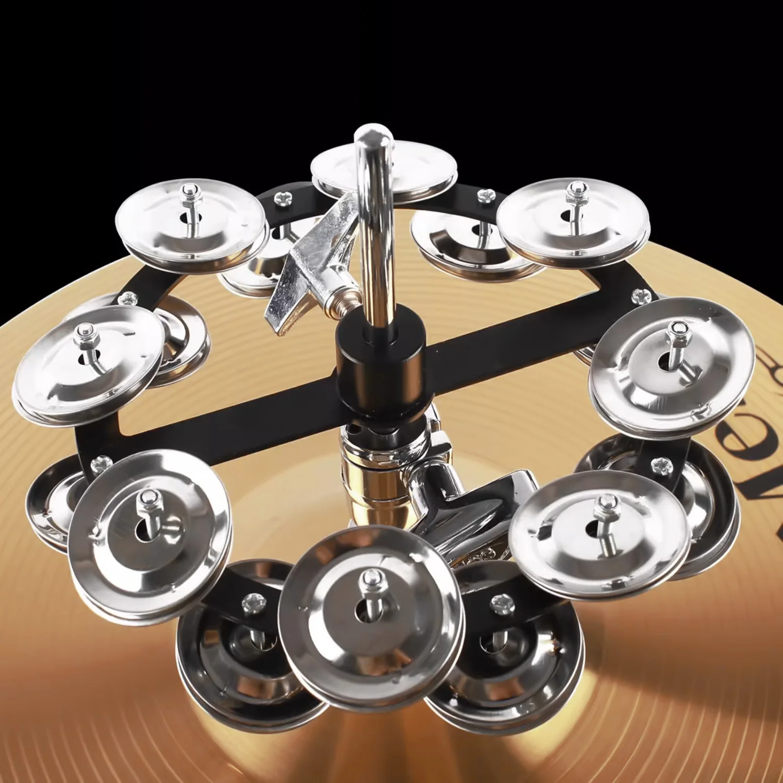 Tambourine Ring Cymbals Ching Rings Percussion Instrument Drum Ring Double Row Rattle Drum Rings durable accessories 50pcs musical percussion instruments