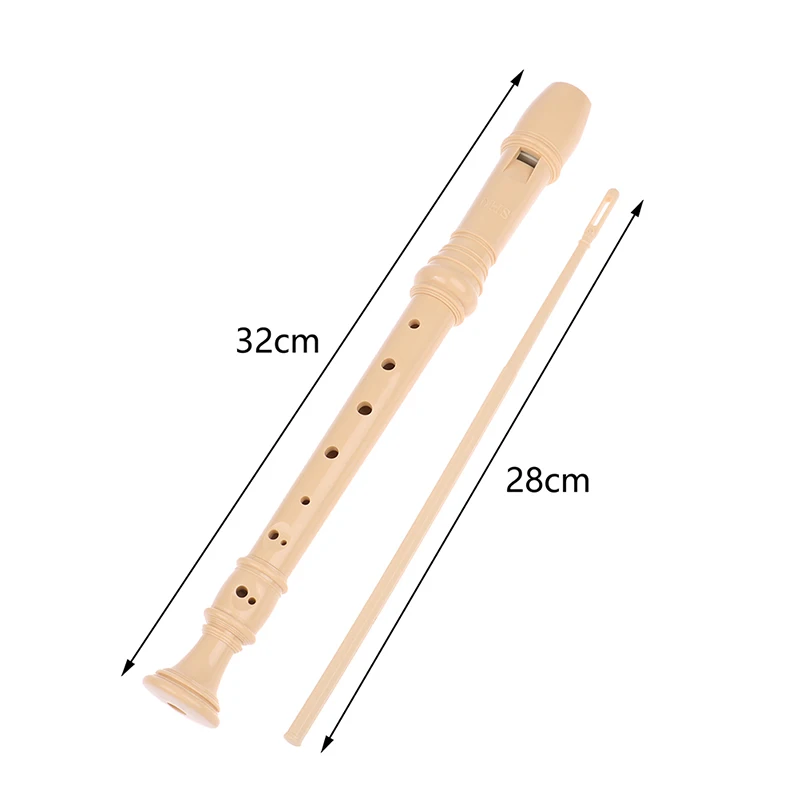 1 sztuk profesjonalny Treble flet 6/8-Hole sopran Recorder ABS klarnet dźwięk z łatwą regulacją instrumentu