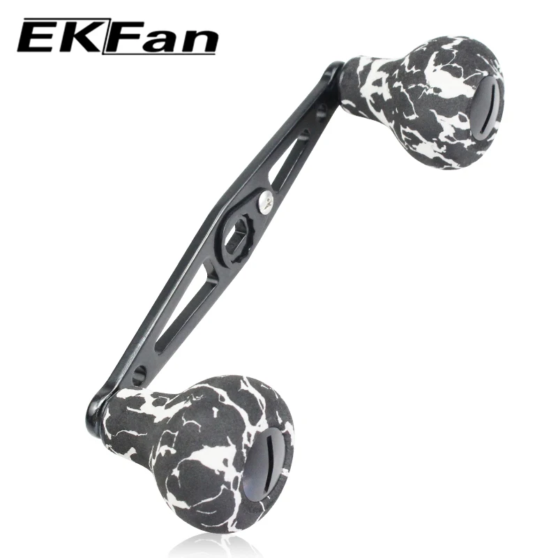 EKfan Camouflage EVA Knob Aluminum Alloy 110MM Fishing Reel Double Handle 7*4MM/8*5MM Series Fishing reel parts