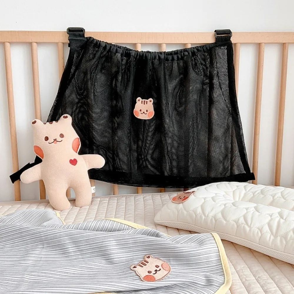 Multifunction Baby Stroller Storage Bag Large-capacity Bear Rabbit Baby Pram Hanging Bag Squirrel Cartoon Animals Mesh Mommy Bag