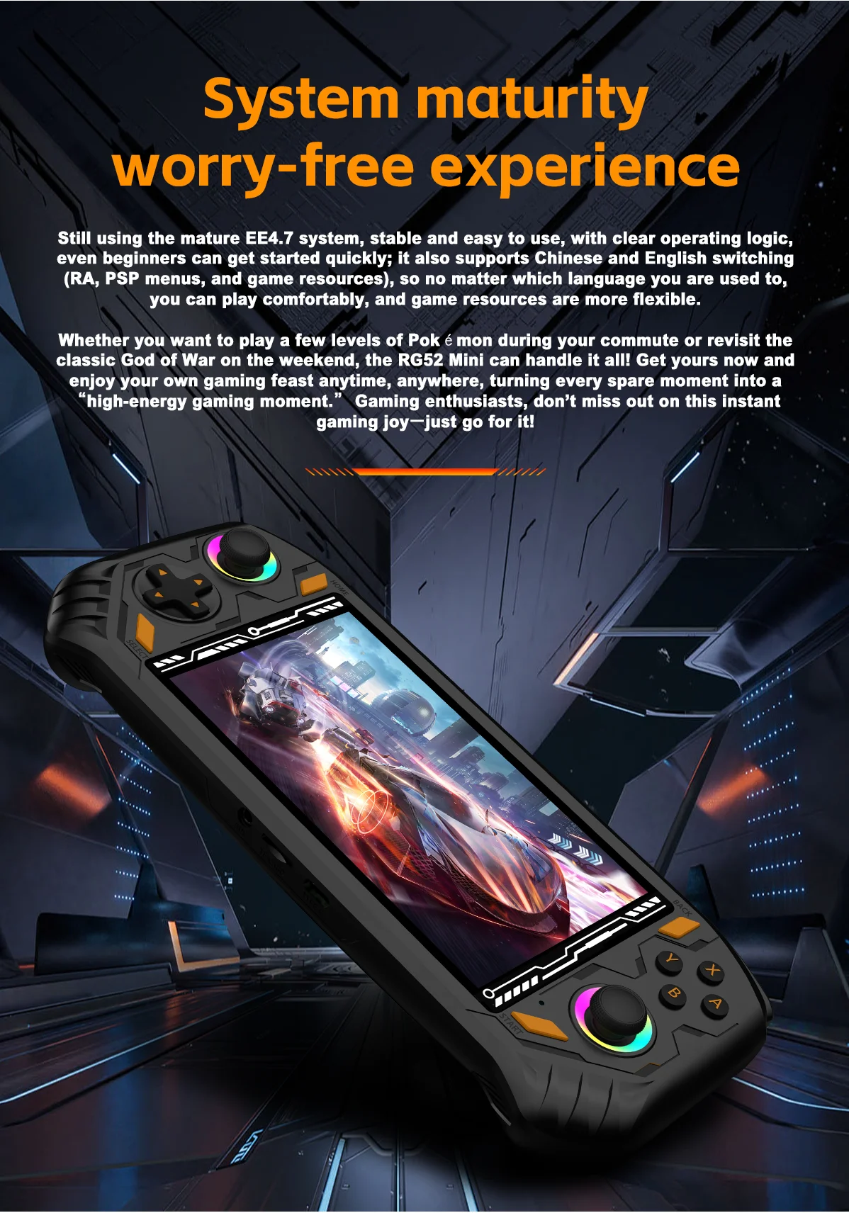 Rg56 Pro Mini Retro Gaming Handheld Console For Classic 3d Games_voghion.com