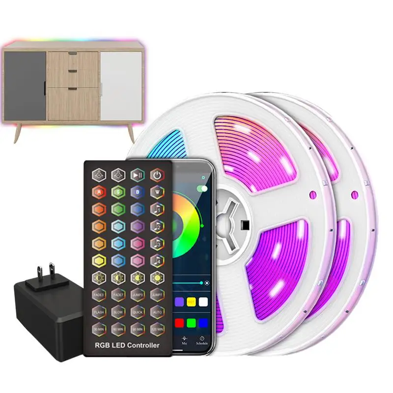 

Smart Led Light Strip Light Strip Led Wireless Control With Music Sync Outdoor Lighting Supplies Timing Function 5M Decorative