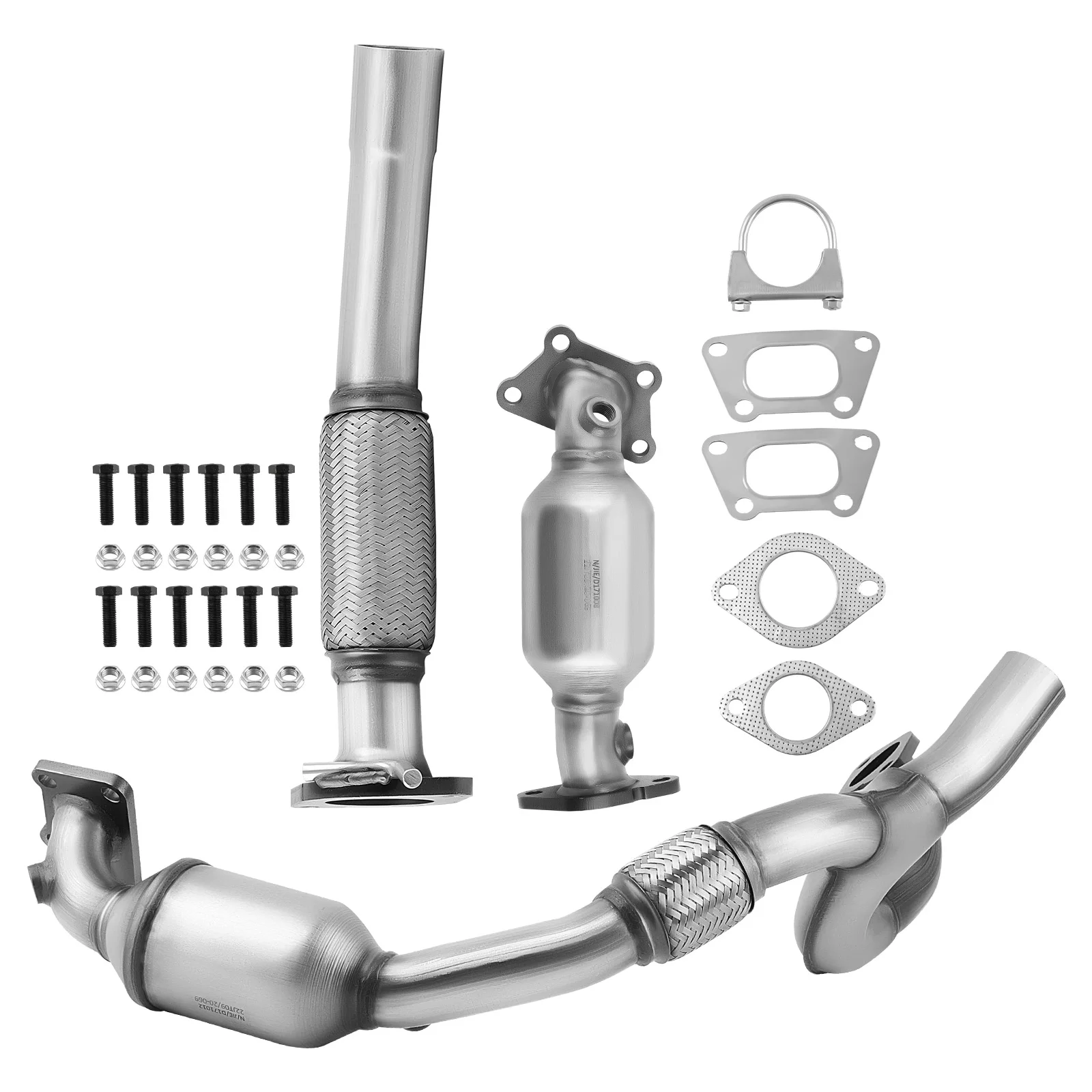 

Catalytic Converter & Flex Pipe for Cadillac SRX 3.0L 2010-2011 Front & Rear