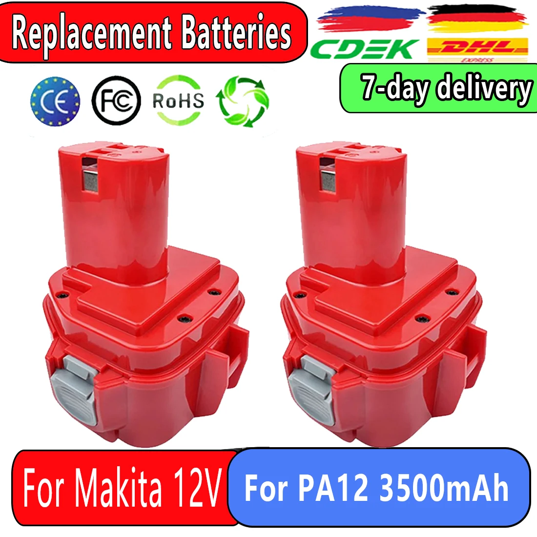 3500 мАч 12 В для Makita аккумулятор PA12 Ni-MH аккумулятор для Makita 1200 1220 1201 1233SA/B1235 1222-5 Аккумуляторы для электроинструментов