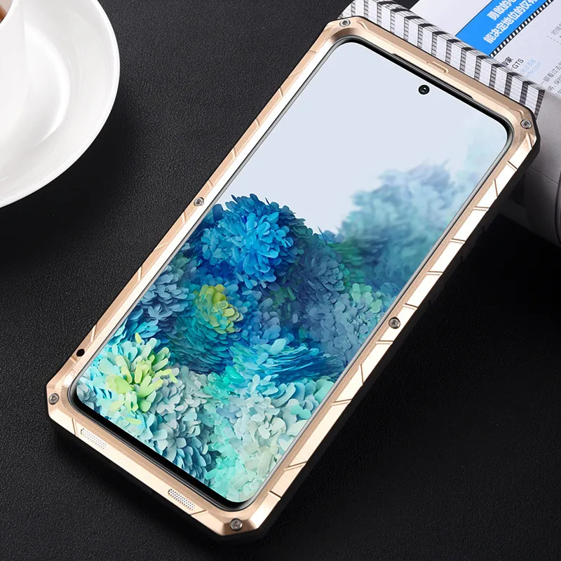 Imatch Original Case For Samsung Galaxy S23 S22 S21 S20 Plus Ultra  Aluminum Metal Protector Cover Armor Heavy Duty Shockproof