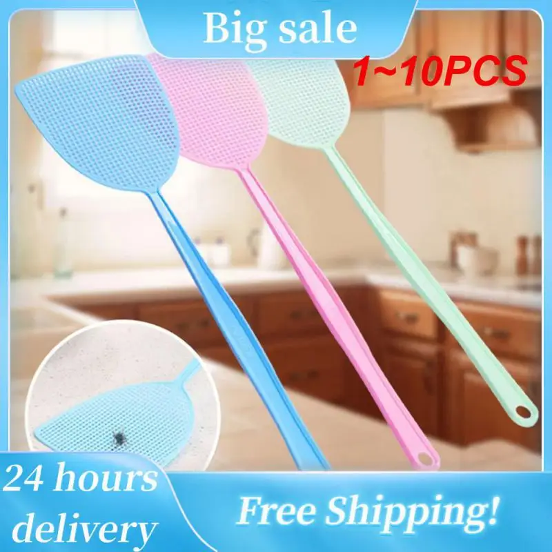 1~10PCS Plastic Fly Swatter Beat Insect Flies Pat Anti-mosquito Shoot Fly Pest Control Mosquito Tool Home Kitchen Accessories