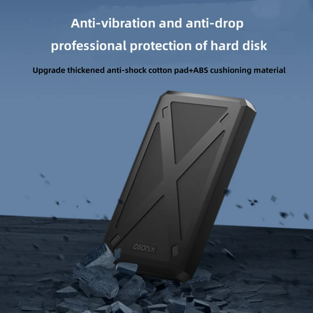 IDsonix SSD HDD PC Ʈ  HDD ̽ ϵ ̺ Ŭ, 2.5 ġ USB3.0 HDD ̽ SATA USB3.1, 6Gbps ӵ