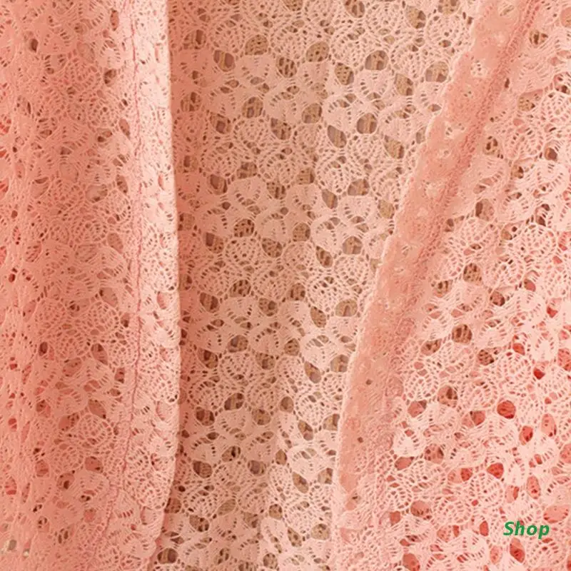 

L5YC Casual Long Sleeve Crochet Coat Women Knit Cardigan Open Front Cardigan Sweater
