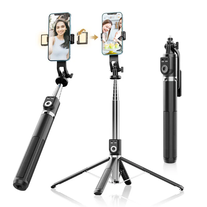 Selfie Stick P220 Wireless Selfie Stick Tripod 2.2m Foldable with Rechargeable Bluetooth Remote GoPro Action Camera Phone Holder