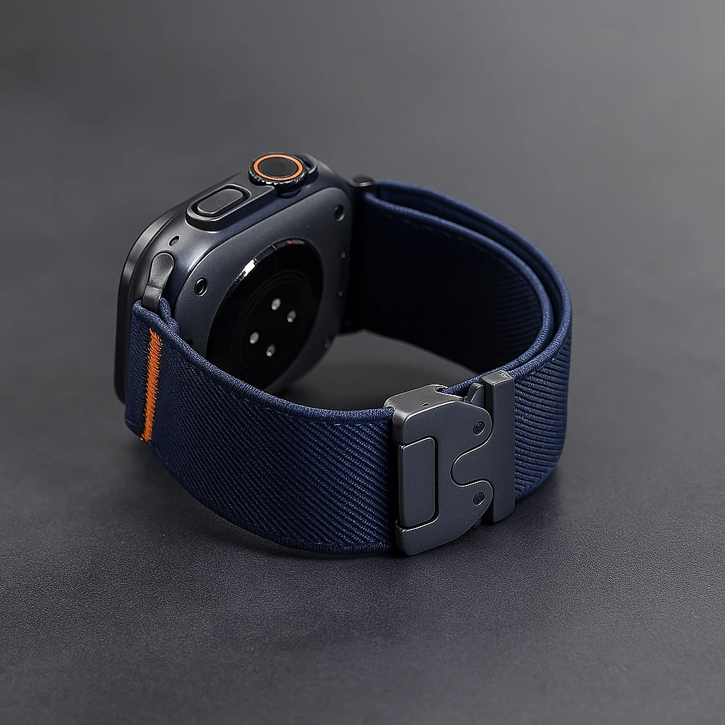 Fallschirmarmband für Apple Watch Ultra 4 3 2, 40mm 44mm 46mm 49mm 45mm, Nylon-Armbänder, IWatch Correa, Serie 12 11 9 8 7 SE 10