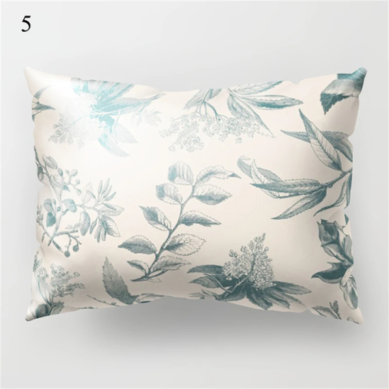 Tropical Plant Pillowcase Green Printing Cushion Cover Decoration Sofa Bed Car Pillowcase Cushion Home Decoration 30*50CM