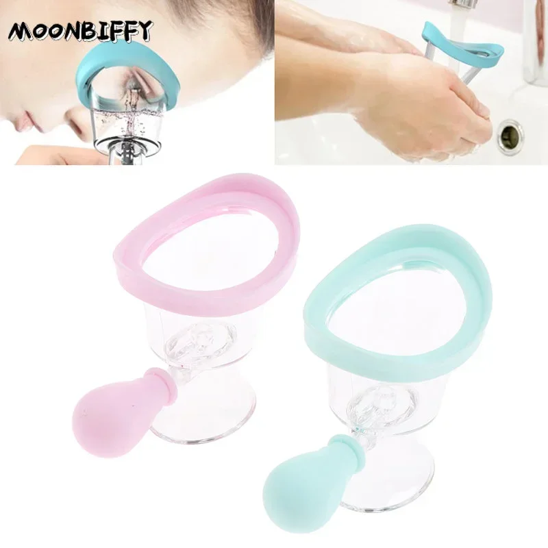Squeezing Soft Silicone Eye Wash Cups Eyes Cleaner Flushing Rinse Cups Resuable Bath Eyewash Cups for Relieve Fatigue Dryness