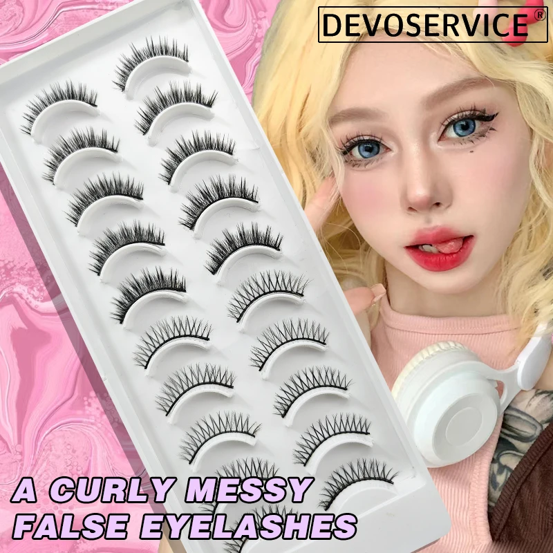

DEVOSERVICE Russian Eeylashes Full Stripe Natural Fairy Little Devil Cosplay False Eyelash Sexy Lash Extension Makeup Pestañas