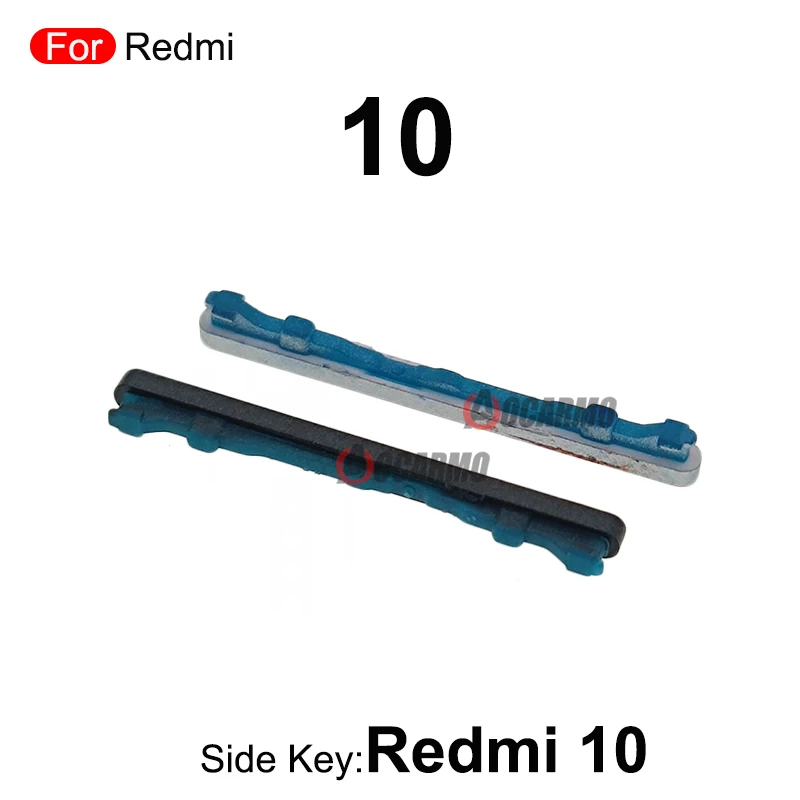 Redmi 10 전원 켜기 끄기 볼륨 버튼 교체 부품 용 1Pcs 검정색 파란색 흰색 측면 키