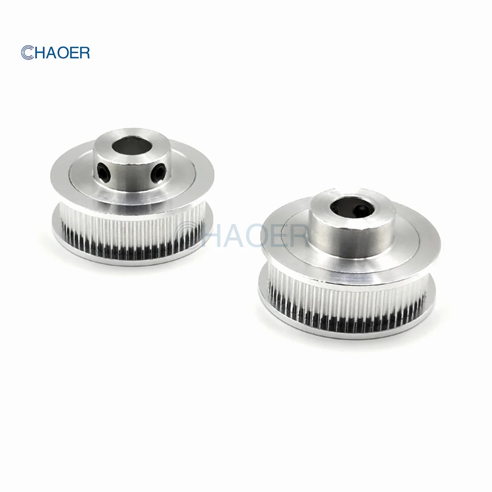 2GT 60 Teeth Timing Pulley Bore 5/6/6.35/8/10/12/14/15mm For GT2 Open Belt Width 6/9/10/15mm 60T Gears 60Teeth Synchronous Wheel