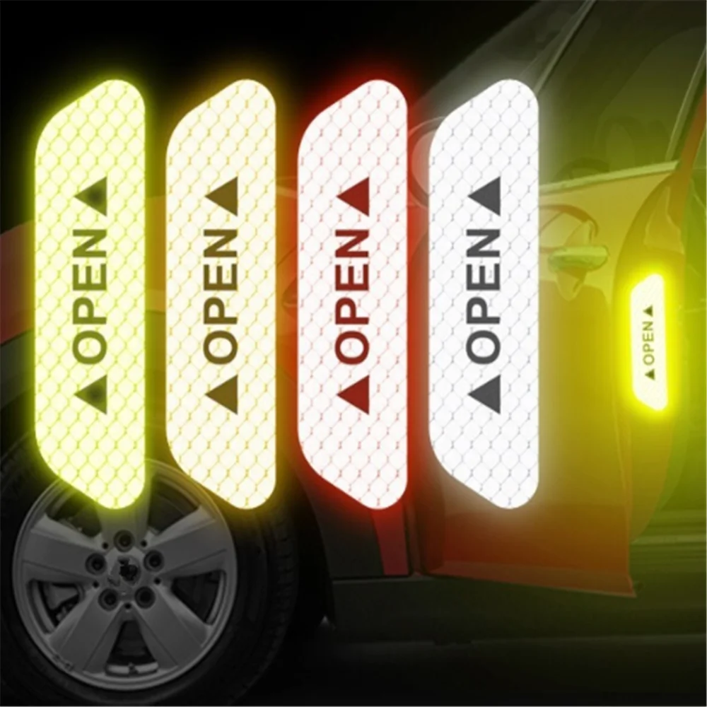 Accessori Auto Adesivi Riflettenti Per Porte Per Fiat Punto 500 Stilo Bravo Grande Punto Palio Panda Linea Uno Marea Evo