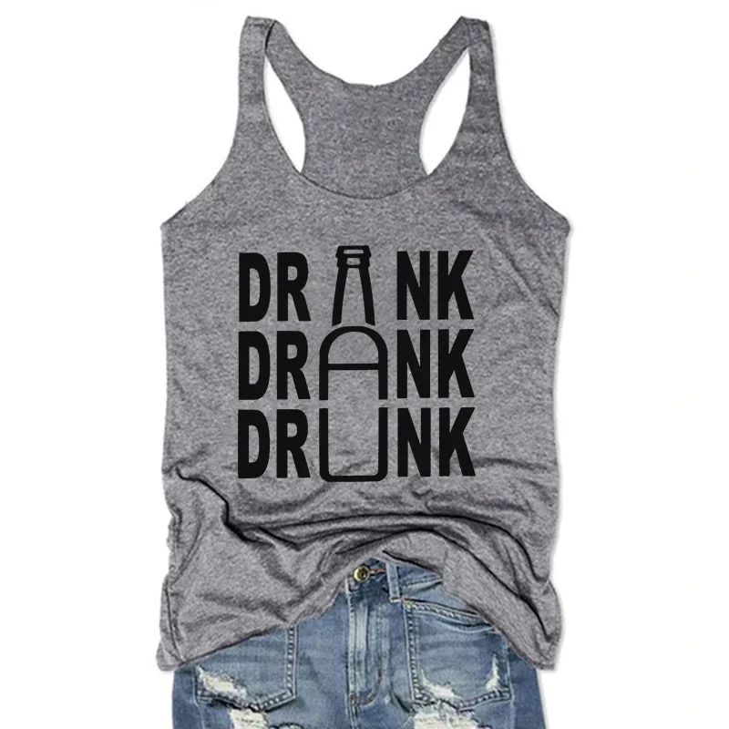 

Funny Drinking Tank Top Day Drink Women Tops Girl Drinking Fashion Clothing Girls Weekend Clothing L