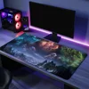 Game The E-Elder Scrolls V For PC Large MousePads Desk Gaming Mouse Pad Stitched Edges Non-Slip Rubber Base Extended mousemats 3