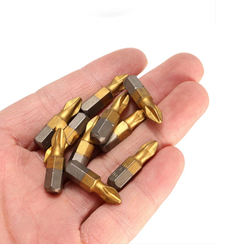 10pcs Anti Slip Electric Screwdriver Bits 1/4\