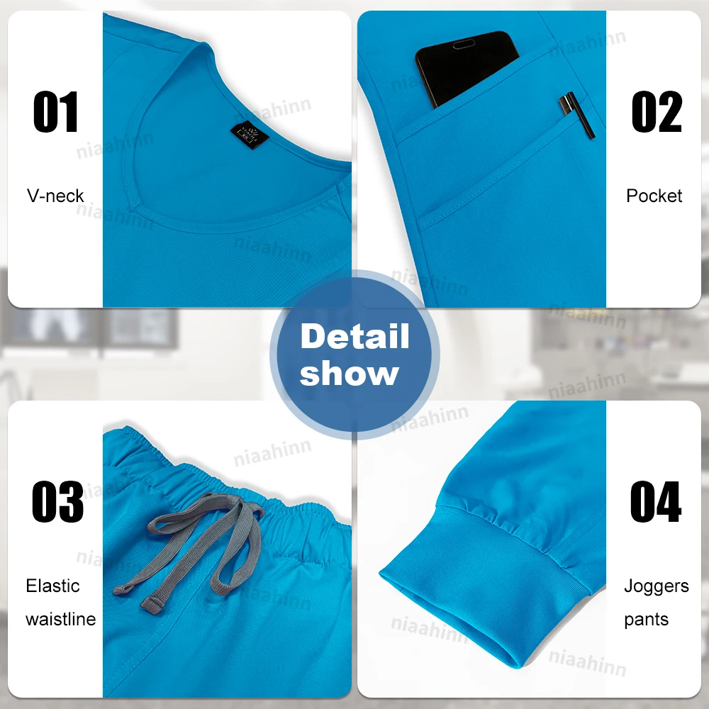 Medical Uniform Short Sleeved Top + pants Suit for Pediatric Nursing Doctors medical uniform