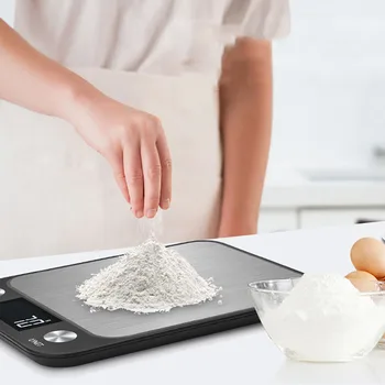 Bilancia da cucina 15Kg/1g cottura pesatura cibo caffè equilibrio bilancia digitale elettronica intelligente s Design in acciaio inossidabile per cucinare 1